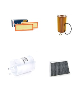 Bosch Filtre Bakım Seti Mercedes C320 W203 2001-2006 Benzin Hava + Yağ F + Yakıt F. + Polen Bosch