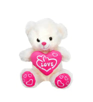 Kalpli Peluş Ayı 30 cm Pembe