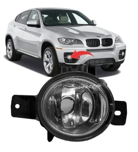Bmw E71 X6 Sağ Sis Farı 2007-2011 63177187632