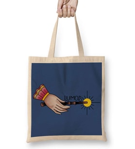 Harry Potter Lumos Bez Çanta Uzun Saplı