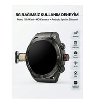 Mey İthalat® SIM Kartlı 5G Android Akıllı Saat HD Kamera Wi-Fi GPS Uygulama Yükleyebilen