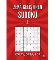 Zeka Geliştiren Sudoku 1 Kolay - Orta - Zor