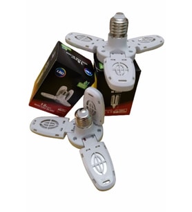 Mini Pervane Katlanabilir Led Ampul 18 Watt Beyaz Işık E27 Duy