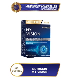 My Vision Eyes Vitamin 60 Soft Jel - Lutein, Zeaxanthin, Omega3, Çinko, Astaksantin, Beta Karoten