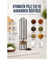 Elektrikli Baharat Öğütücü Kolay Kullanımlı Şık Tasarım
