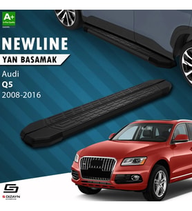 S-Dizayn Audi Q5 NewLine Siyah Yan Basamak 183 Cm 2008-2016 A+ Kalite