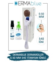 Dermablue 0.50mm Dermaroller 540 Titanyum Iğneli Orijinal Derma Roller