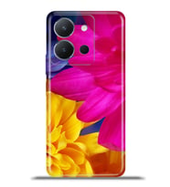Vivo Y36 Kapak HD Renkli Dizayn Silikon Kılıf - Yıldız Çiçeği