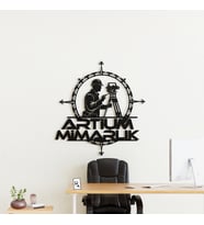 Mimarlara Özel Metal Duvar Dekoru - Kişiye Özel Duvar Tablosu