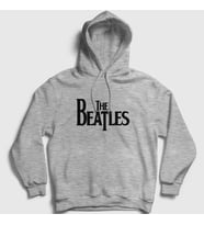 Presmono Unisex Gri Logo The Beatles Kapüşonlu Sweatshirt 114891tt (Gri)