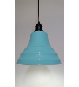 RİOLİGHT RETRO TURKUAZ İÇİ TURKUAZ TEKLİ METAL SARKIT ÇAP: 27CM (Siyah)