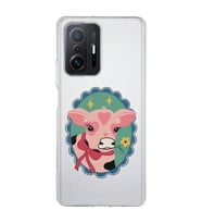 Xiaomi Mi 11T - 11T Pro Uyumlu İnek Tasarımlı Şeffaf Telefon Kılıfı