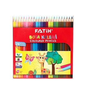Fatih Kuru Boya Karton Kutu Tam Boy 24 LÜ 33225 (Karışık)