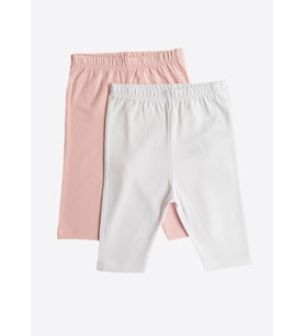 Organik Flexa 2'li Tayt Pembe