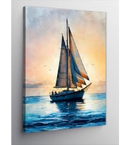 Kanvas Tablo Yelkenli Denizlerde
