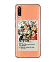 Samsung Galaxy A30S/A50/A50S Uyumlu One Piece Desenli Şeffaf Telefon Kılıfı