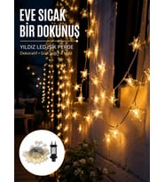 Yıldız Led Işık 5 Metre Dekoratif Aydınlatma Günışığı Yeni Nesil