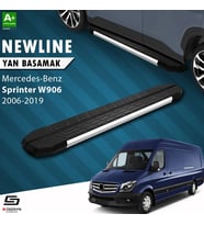 S-Dizayn Mercedes Sprinter W906 Kısa Şase NewLine Krom Yan Basamak 263 Cm 2006-2019 A+ Kalite