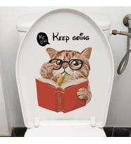 Klozet Etiketi Keep Going Kedi