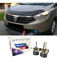 Dacia Lodgy Uzun Led Xenon Kısa Far Ampulü H4 Mono Yeni Seri Beyaz