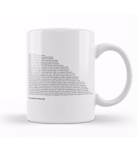 Friedrich Nietzsche Quotes Kupa Bardak Porselen
