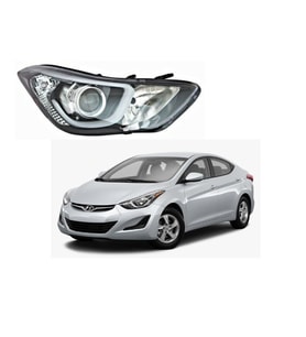Hyundai Elantra 2014-2015 Mercekli Ledli Far Lambası Ön Far Sağ