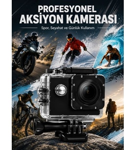 Yüksek Görüntü Kalitesi Sunan 1080p Full Hd Aksiyon Kamerası