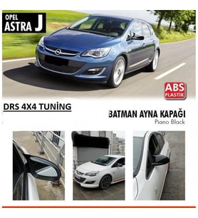 Opel Astra Uyumlu J Hatchback (2009-2015) Batman Yarasa Ayna Kapağı (Parlak Siyah)