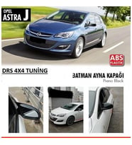 Opel Astra Uyumlu J Hatchback (2009-2015) Batman Yarasa Ayna Kapağı (Parlak Siyah)