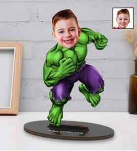 Kişiye Özel Hulk 2 Tasarımlı Karikatür Biblo