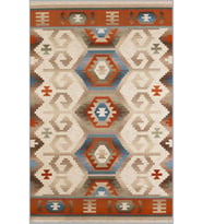 Eliana Home Baskılı, Yıkanabilir Kaymaz Taban Salon Halısı LNA0507 100x150 cm (Kırmızı)