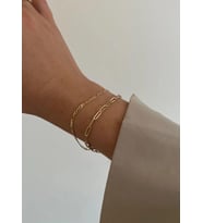 kararmaz çelik 2li bileklik kombin