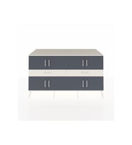 Kronos Konsol 4 Raflı 2 Çekmeceli 8 Kapaklı 176x59x99 Aytaşı-Antrasit/Aytaşı