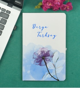 Kişiye Özel Anneye Hediye Öğretmene Hediye Şık Tasarımlı Hediye Beyaz Defter
