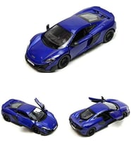 Kinsmart Mclaren 675 LT Diecast Metal Model Araba (Mavi)