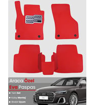 AUDİ A8 L (2017-2024) Uyumlu EVA Paspas Tam Set–Araca Özel,Su Geçirmez,Hızlı ve Kolay Montaj