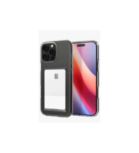 Iphone 16 Kılıf Kart Şeffaf Silikon - Şeffaf
