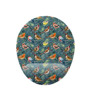 Kuşlar Desenli Bilek DestekliKaymaz Buruşmaz Kırılmaz Mouse Pad (Çok Renkli)
