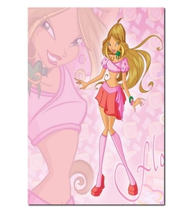 Ahşap Tablo 3 Sezon Winx Club Florası Görseli (25x35 Cm Boyut)