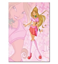 Ahşap Tablo 3 Sezon Winx Club Florası Görseli (25x35 Cm Boyut)