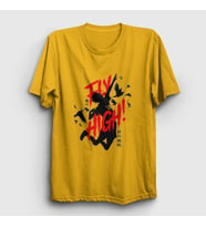 Presmono Unisex Sarı Fly High Voleybol Anime Haikyu T-Shirt 237359tt (Sarı)