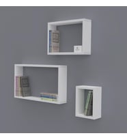 Kenzlife kitaplık neslişah 030*060*20*3 byz duvar rafı