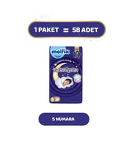 Molfix Tatlı Rüyalar Paketi 5 Beden Junior 58 Adet Bebek Bezi