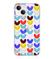 PrintiFy Apple  iPhone 13 ile Uyumlu 1mm Slim Fit Water Color 1 Baskılı Şeffaf  Kılıf