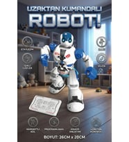 Akıllı Uzaktan Kumandalı Robot - Dans Eden, Müzikli, Işıklı ve Hareket Sensörlü Eğitici Oyuncak