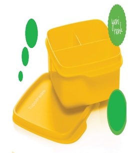 Tupperware Bölmeli Beslenme Kutusu Sarı  500 ML
