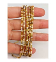 Bileklik Boy Opal Taşı Rondela Faset Kesim Dizi 2*2.5mm (45452) Yarım Dizi (17CM UZUNLUĞUNDADIR)