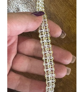 EN 1 CM DESEN Lİ VARAKLI ŞERİT DİKİŞ GİYİM AKSESUARI 1 METRE
