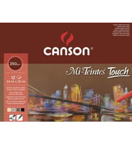 Canson Mi-Teintes Touch Kum Dokulu Pastel Blok 24x32 cm. 350 gr. 12 Sayfa 