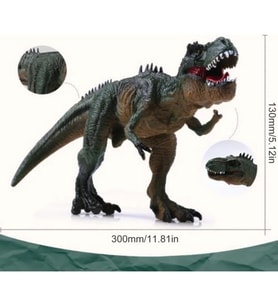 LRS Store T-Rex Süper Gerçekçi Dinazor Trex Figür 30 cm Kapanıp Açılabilen Ağız Hediye Oyuncak Dinozor